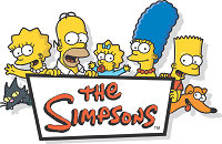 Logo con imagen de la familia Simpson